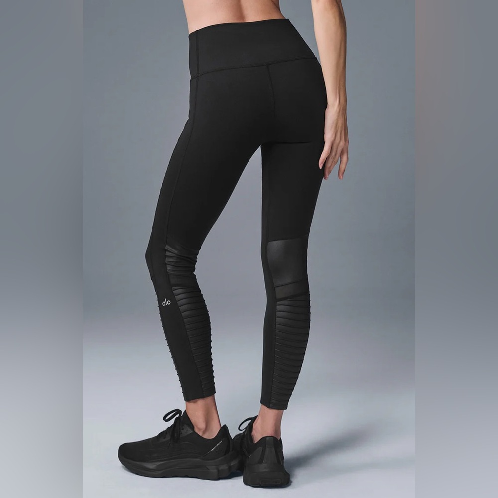 ALO Yoga Black Moto Leggings Small